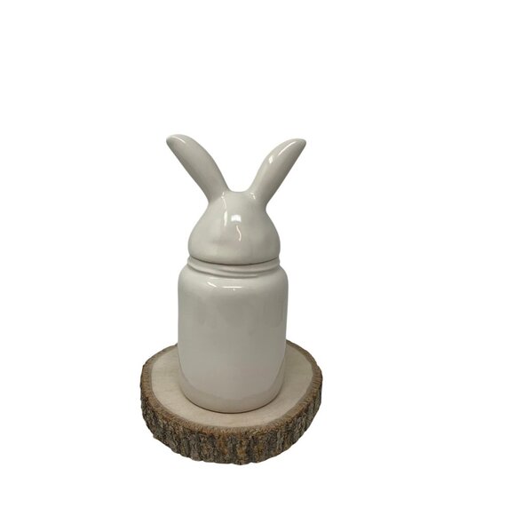 Rae Dunn SWEET HEART Bunny Canister Easter LL Bunny Head Topper Spring Easter - Picture 7 of 11